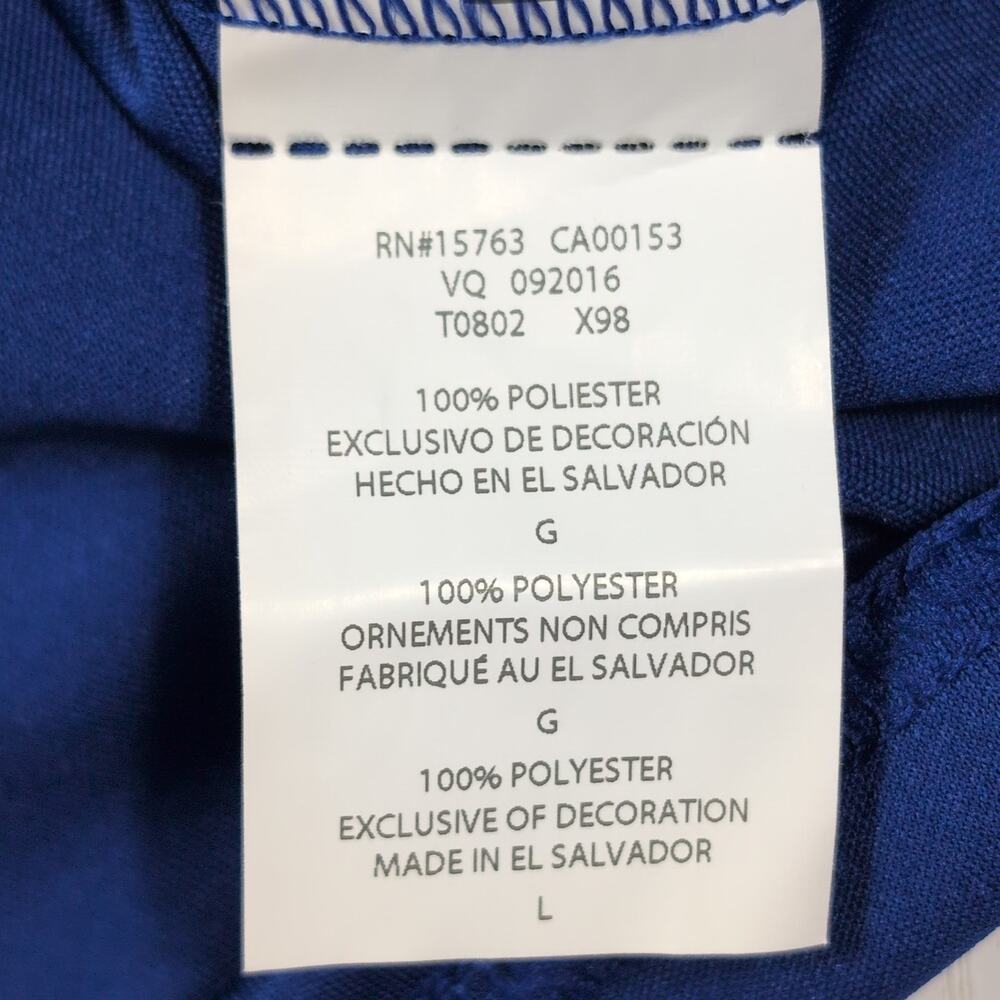 Champion RunDisney Marvel Avengers Mens L Blue Long Sleeve Shirt 2016 Double Dry - Picture 9 of 11